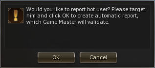 Report Bot User confirmation